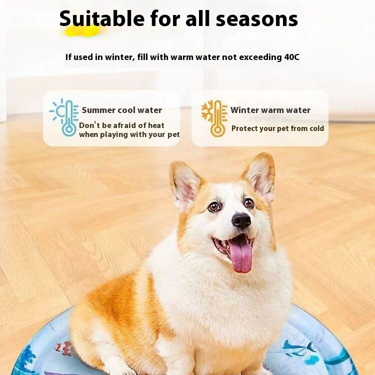 Summer Cooling Pet Water Bed Cushion Ice Pad Dog Sleeping Square Mat