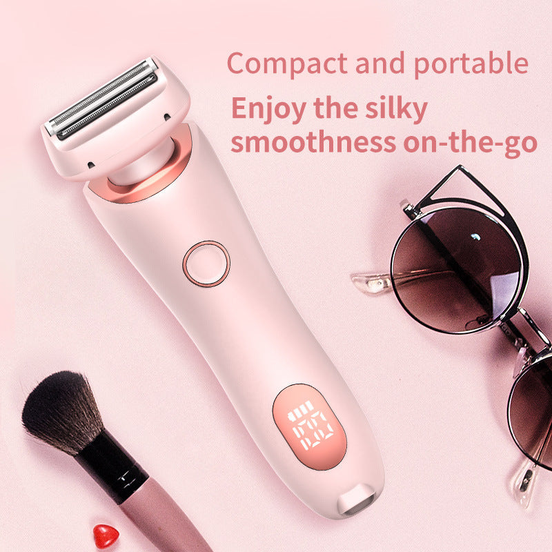 2 In 1 Hair Removal Epilator USB Rechargeable Trimmer Women Body