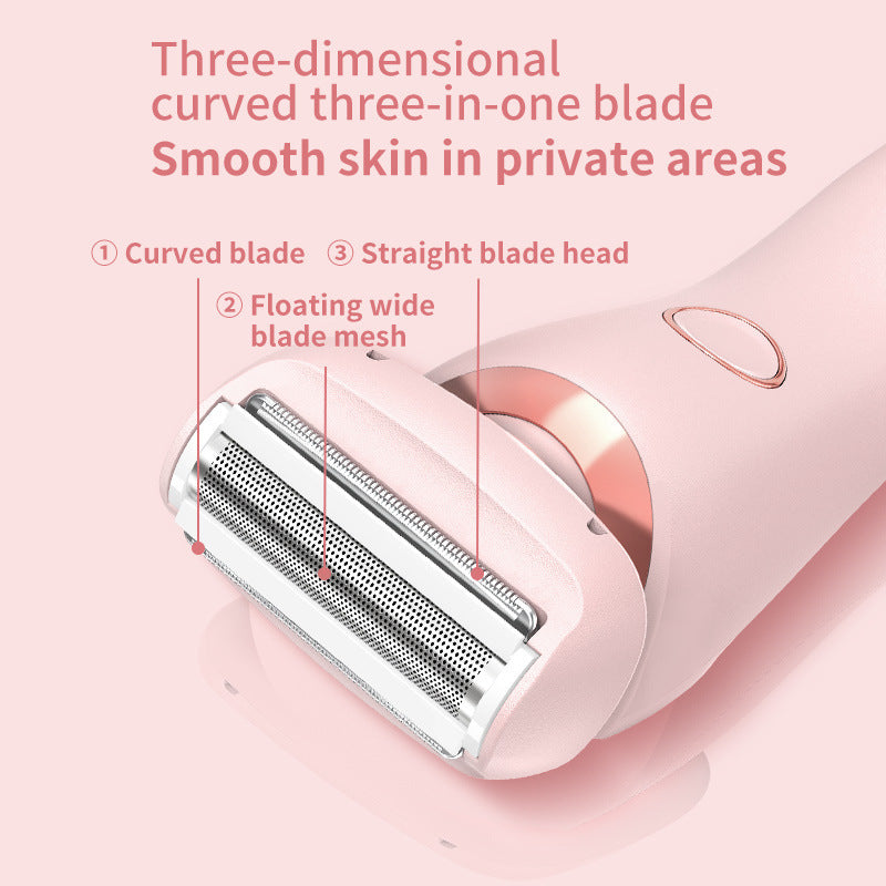 2 In 1 Hair Removal Epilator USB Rechargeable Trimmer Women Body